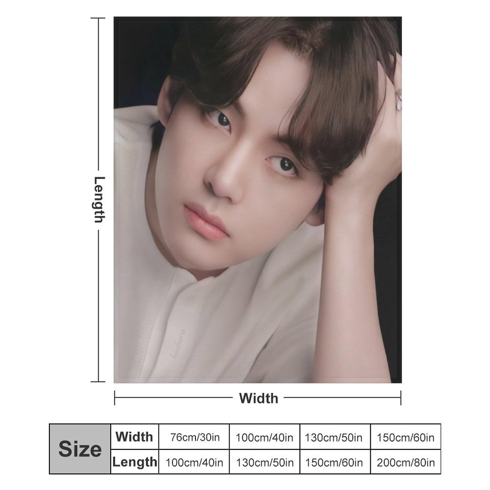 BTS JUNGKOOK&V ブランケット 200cm×150cm【03】 Amazon|BTS-V ブランケット 掛け毛布 洗える 耐久性 毛布